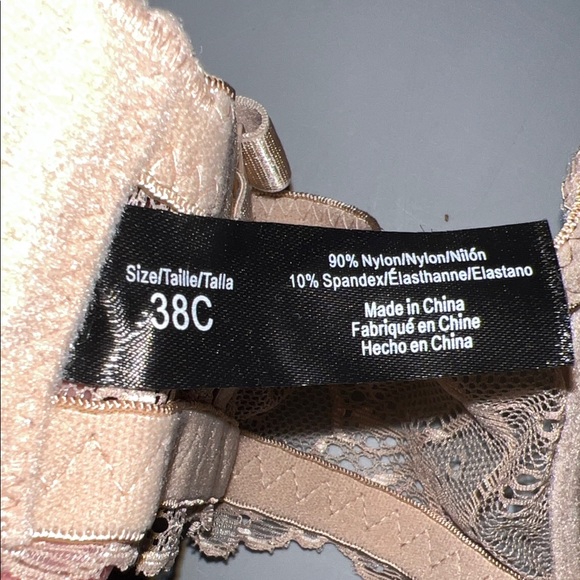 Rene Rofe Nude Lace Bra 38 C - Picture 5 of 6